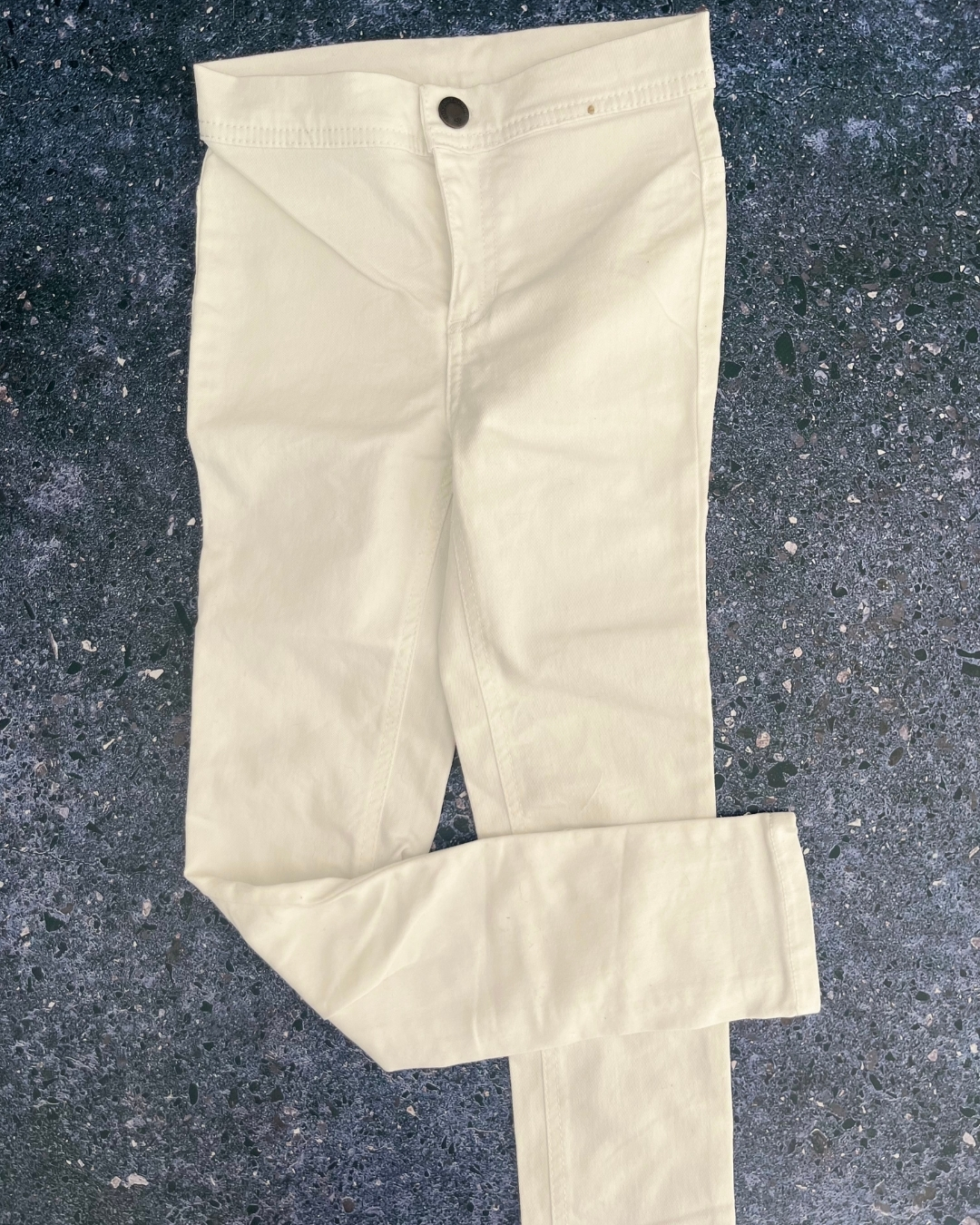 Pink Angel white jeans 7/8Y