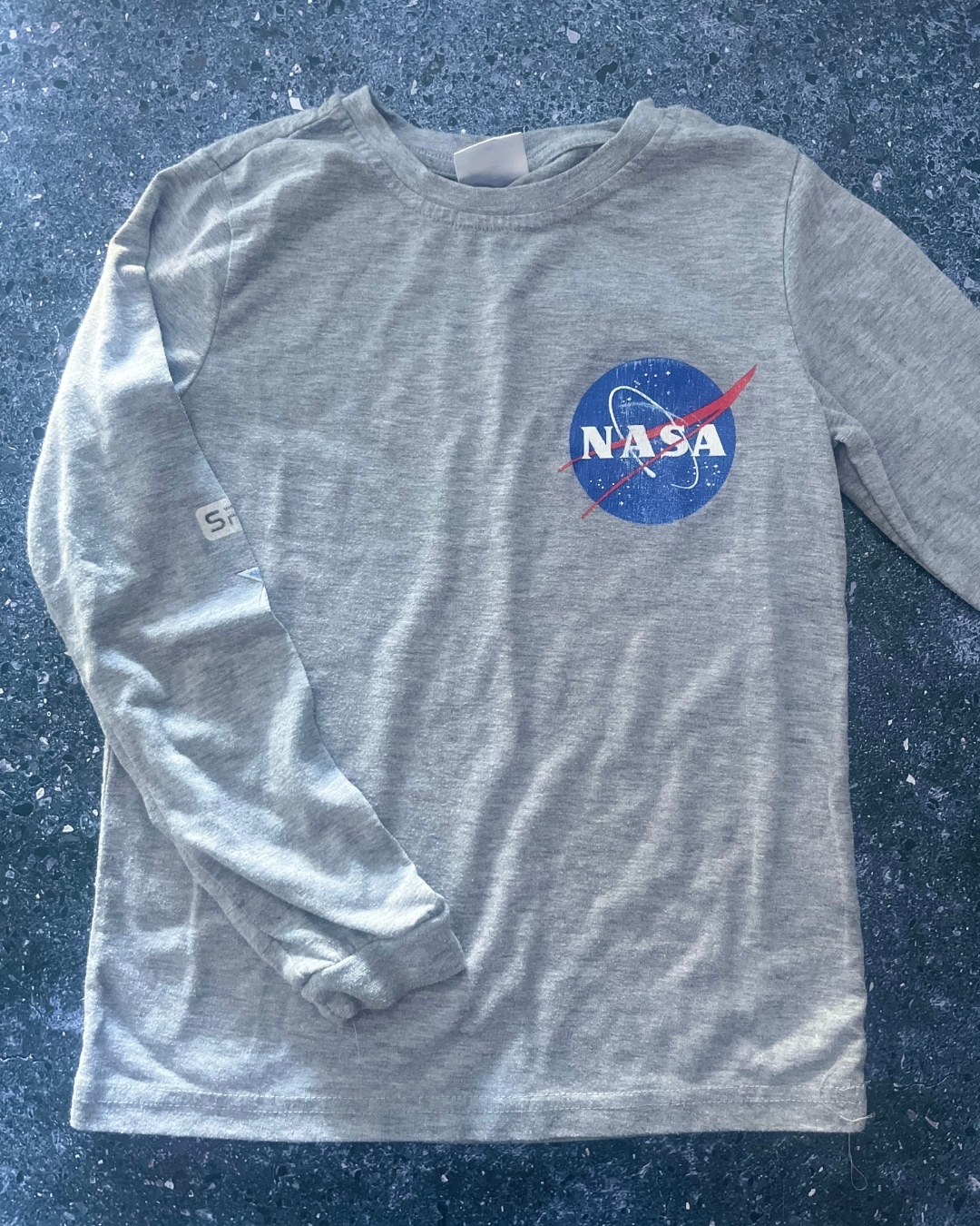 Nasa grey long sleeve top 9/10Y