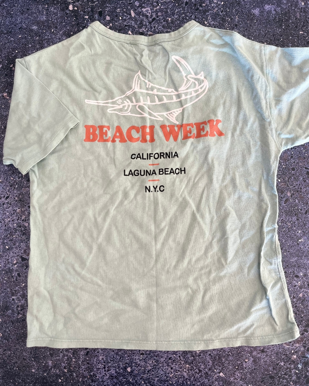 Zara green Beach Week T-shirt 9Y