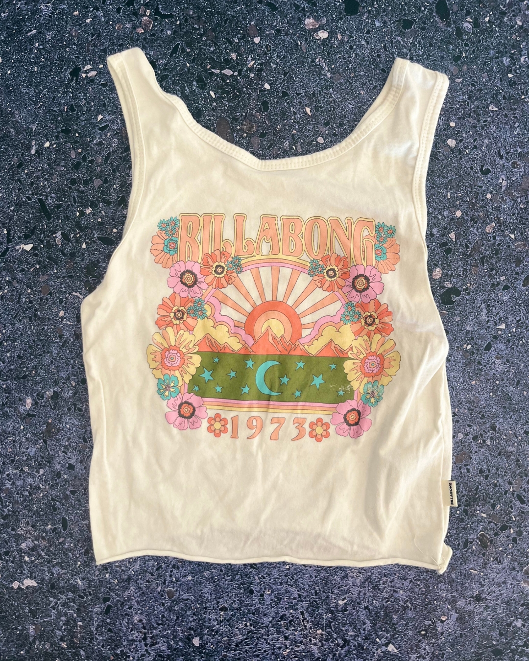 Billabong white 1973 top 12Y