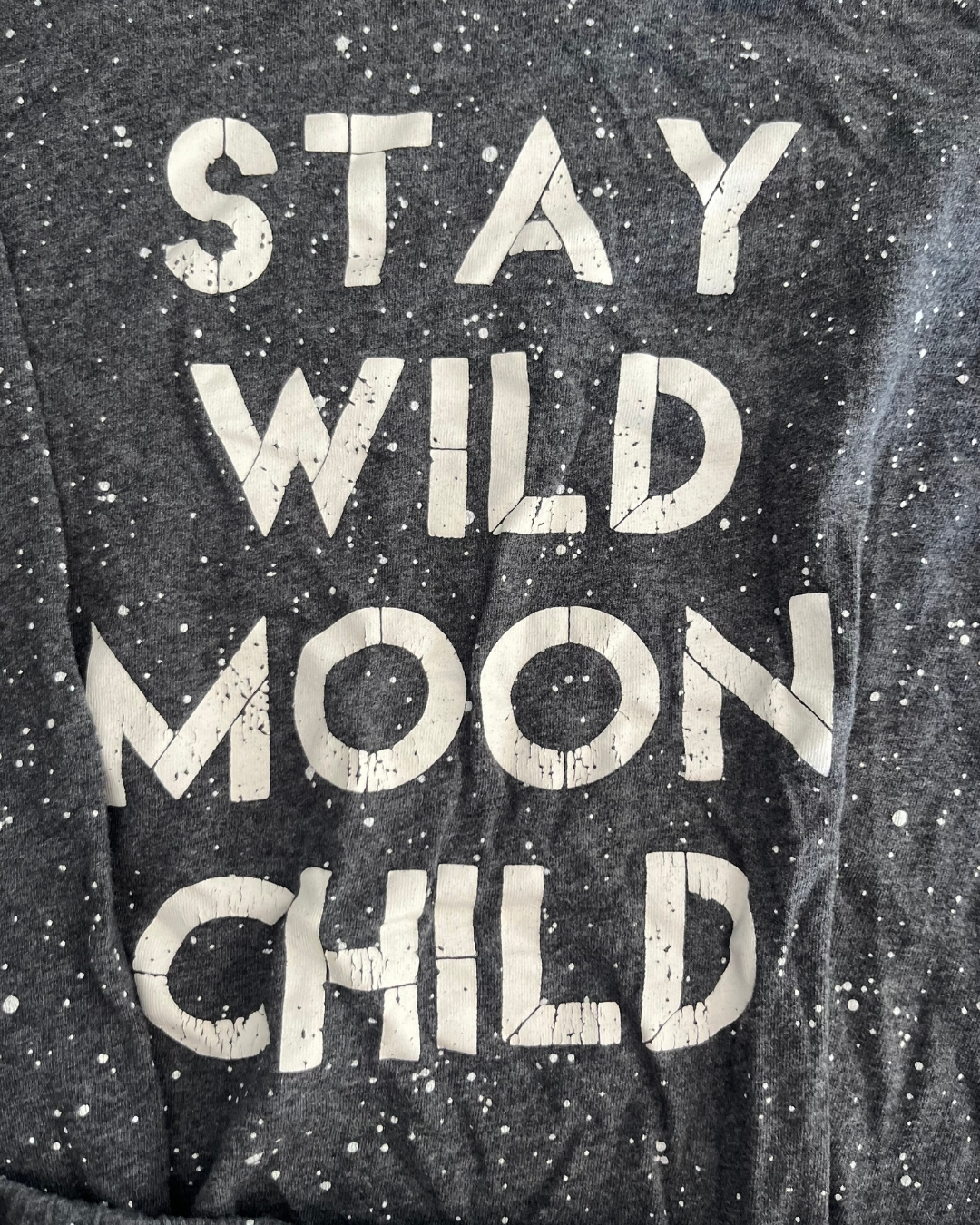 Obaibi grey polka dot Stay Wild pajama set 9/10Y - Image 2