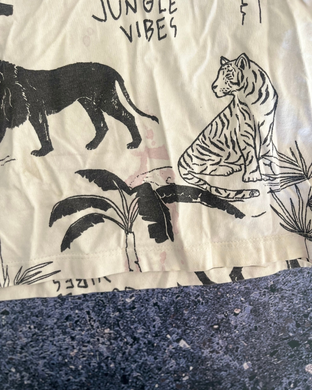 Zara white tiger T-shirt 11/12Y - Image 2