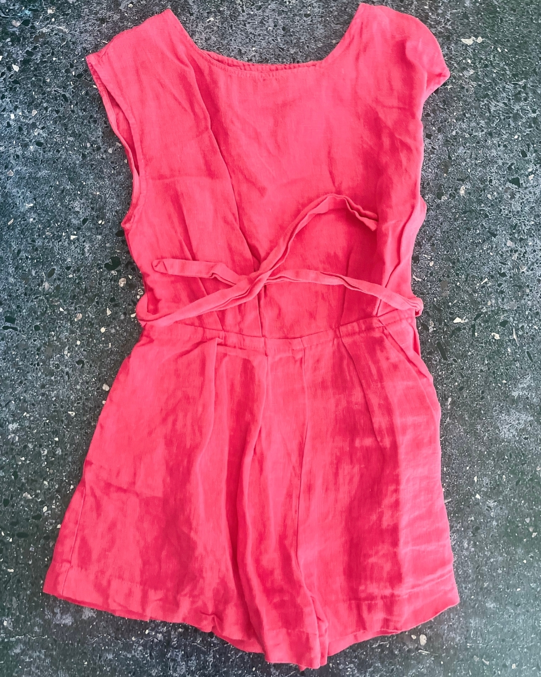 Zara pink romper 7Y