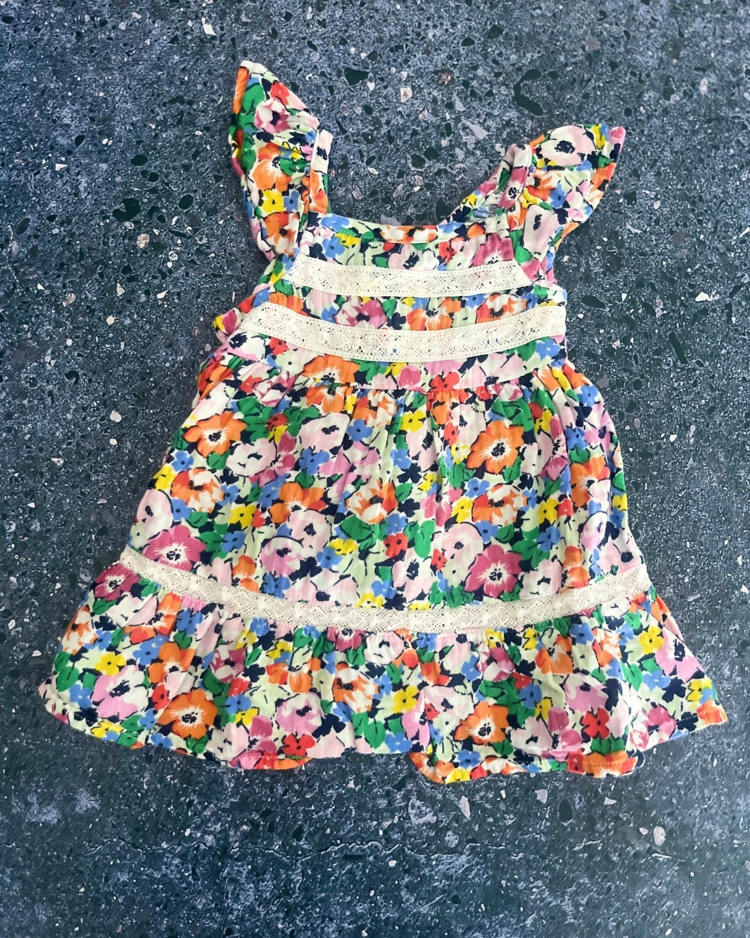 Gap bright floral dress 3/6M