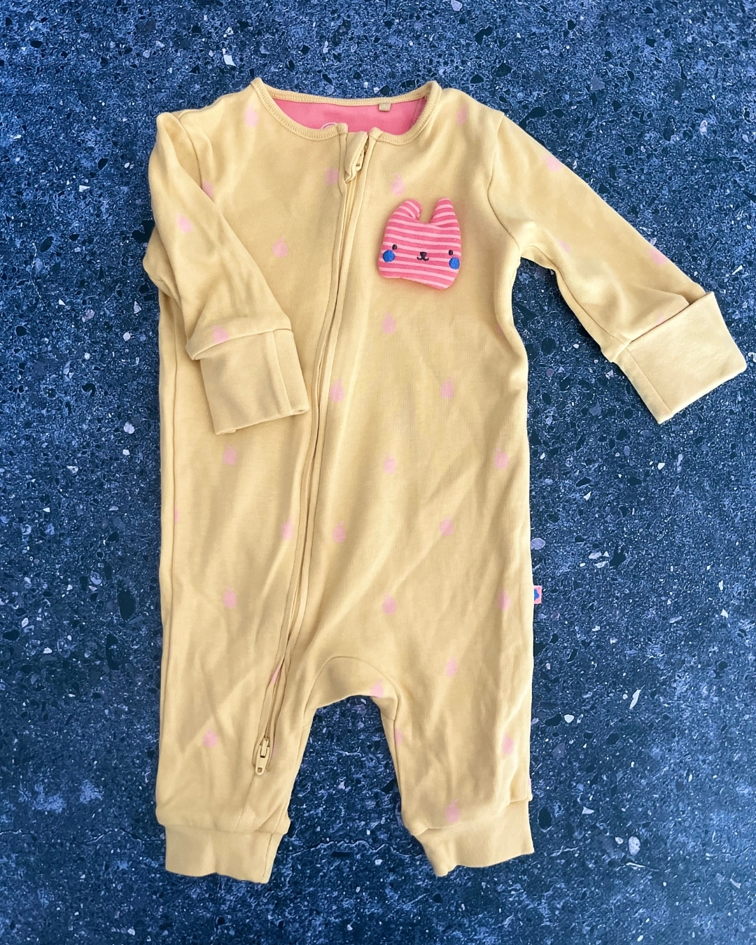 Next yellow apples pocket bear onesie 0/3M