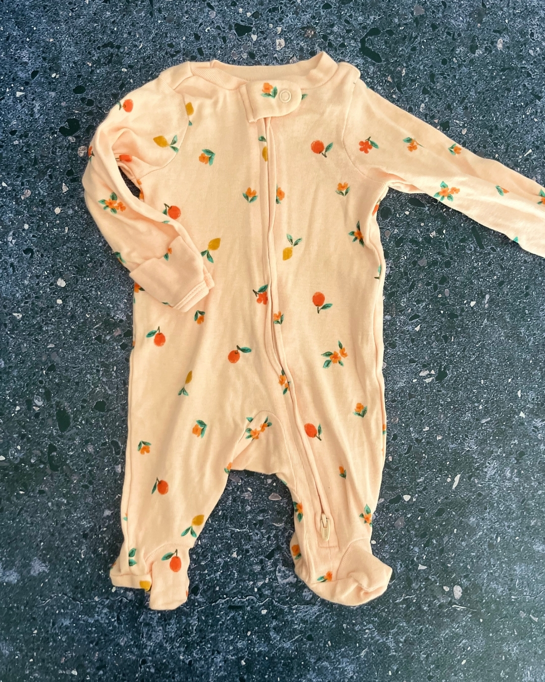 Carters orange apples onesie Newborn