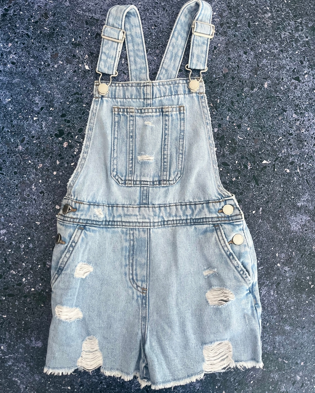 Next light blue denim romper 7Y
