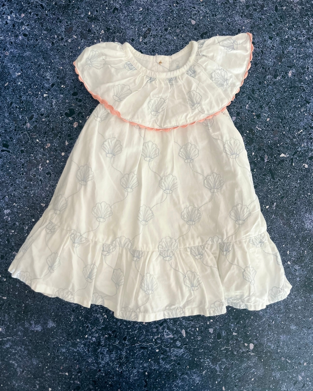 Mothercare white shells dress 3/6M