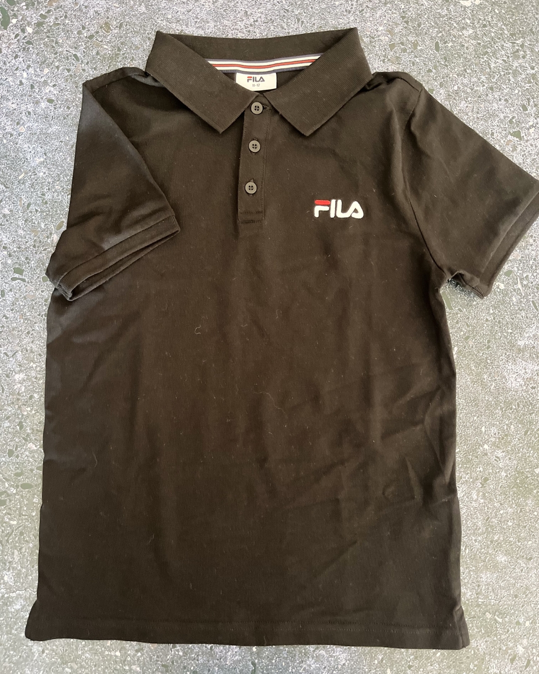Fila black golfer 11/12Y