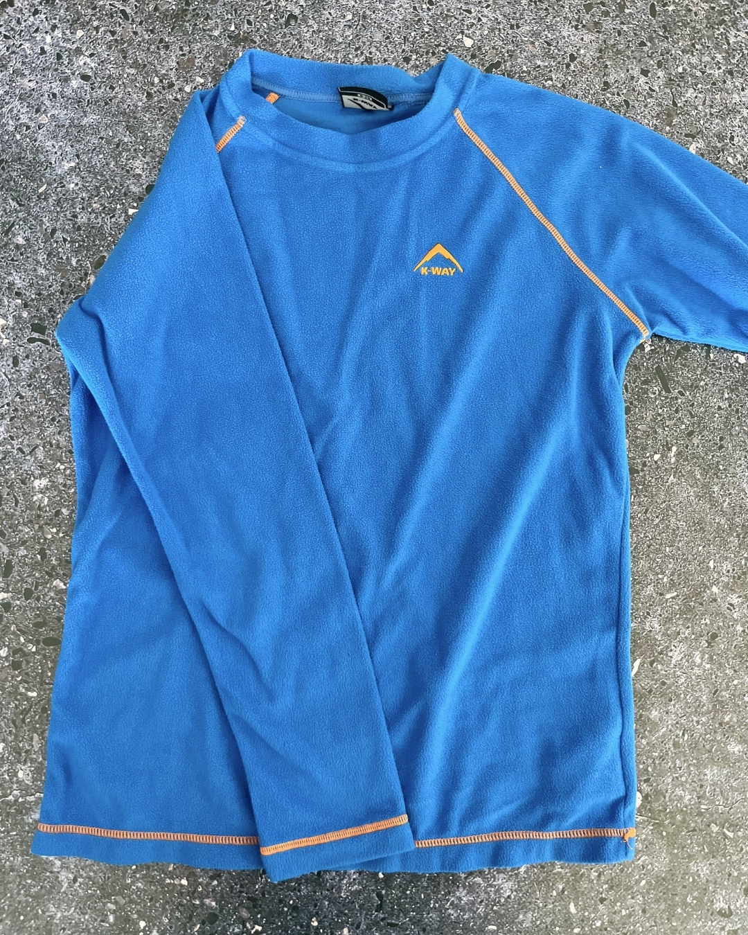 KWay blue fleece sweater 9/10Y