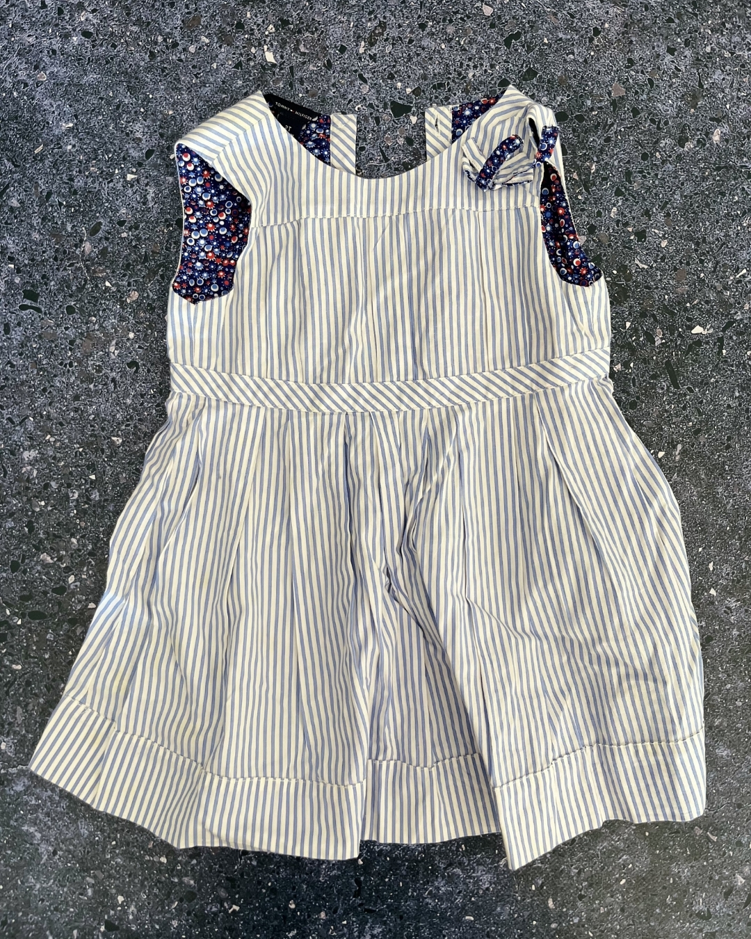 Tommy Hilfiger blue striped dress 2Y