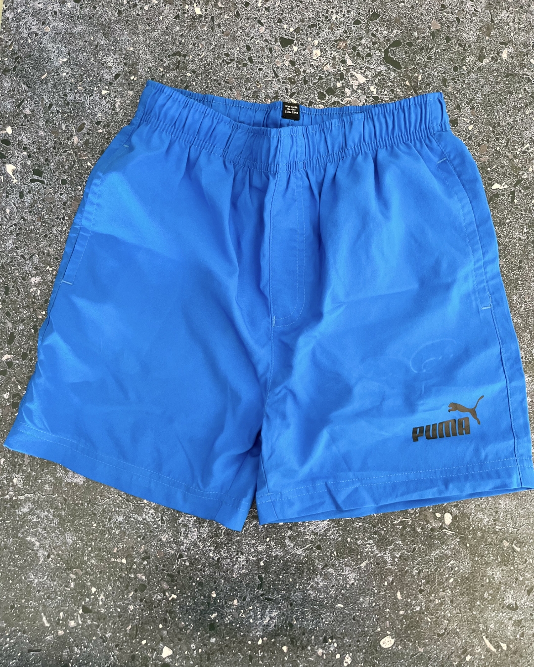 Puma blue shorts 11/12Y