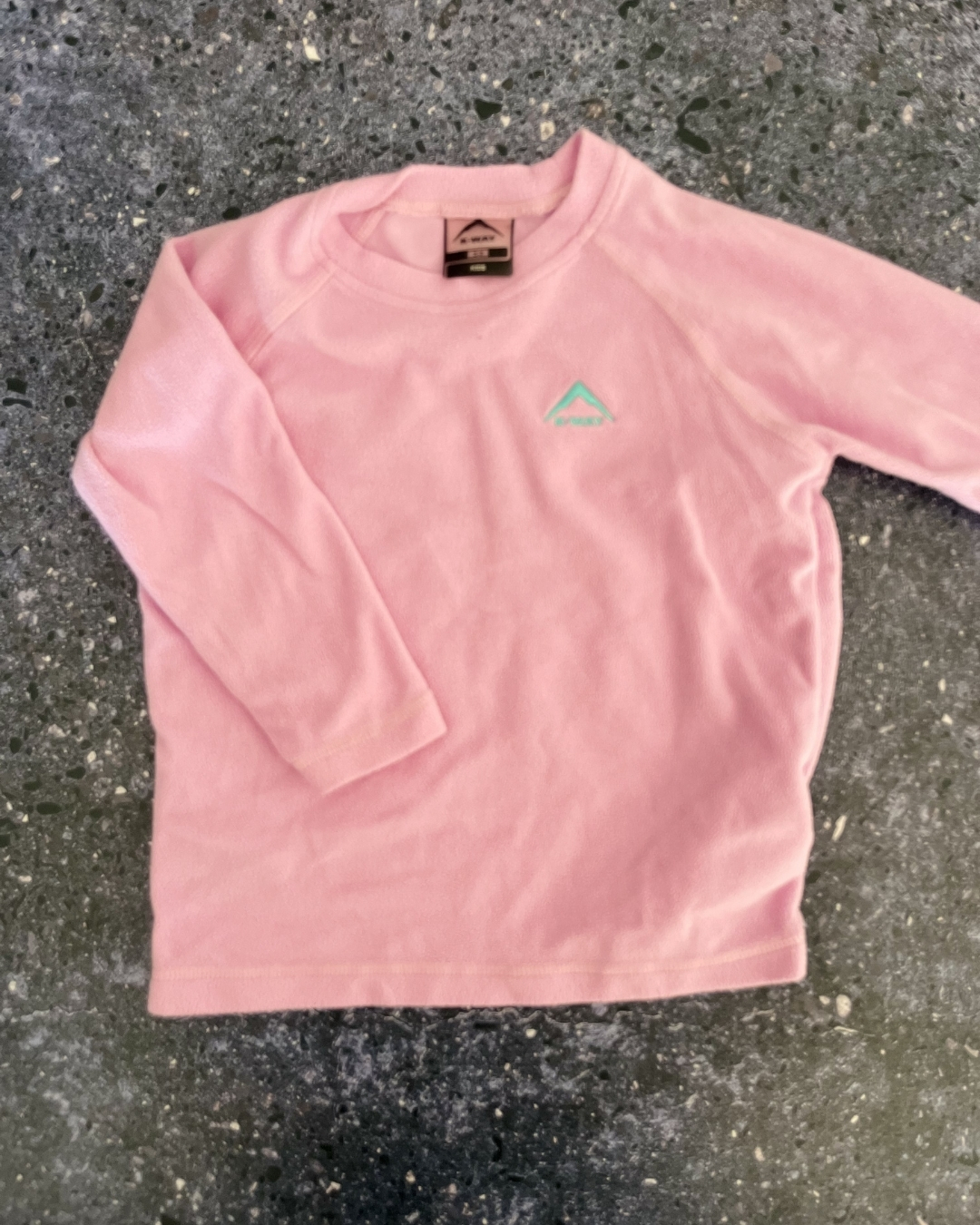 KWay pink fleece sweater 3/4Y