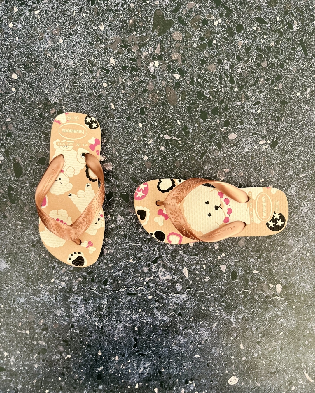 Havaianas pink puppy shoes Size 10