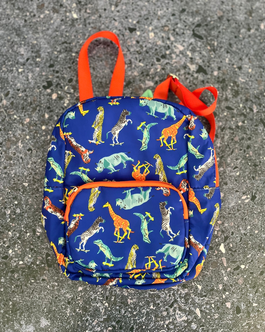 Blue animals backpack