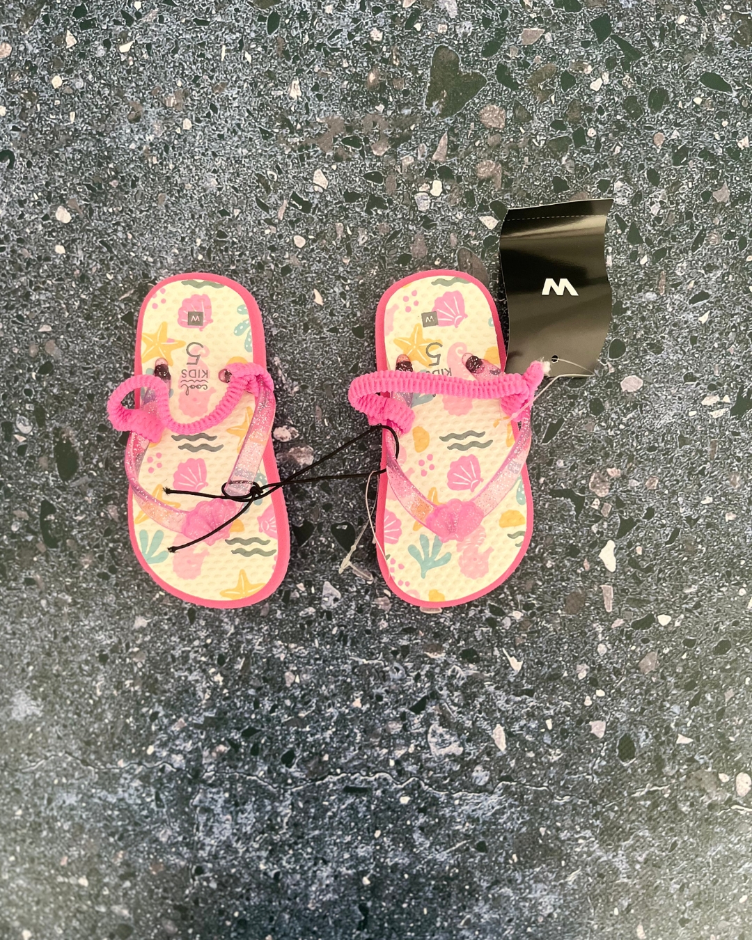 *NEW* Woolworths pink beach time slops Size 5