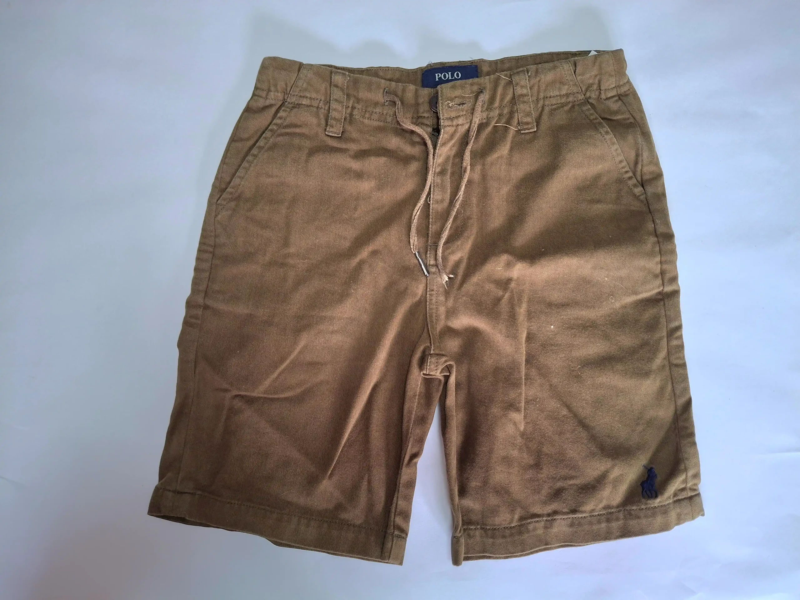 Polo khaki green/brown shorts 7-8Y