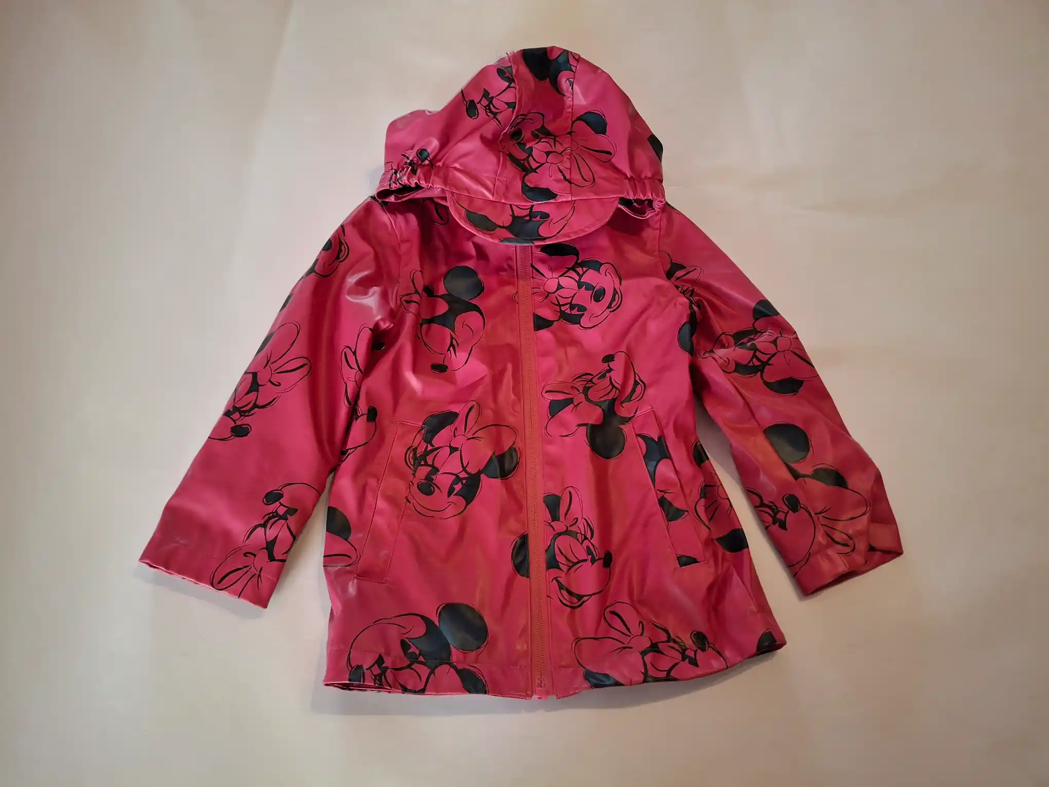 Pink Minnie Mouse rain jacket 2-3Y (Size 98)