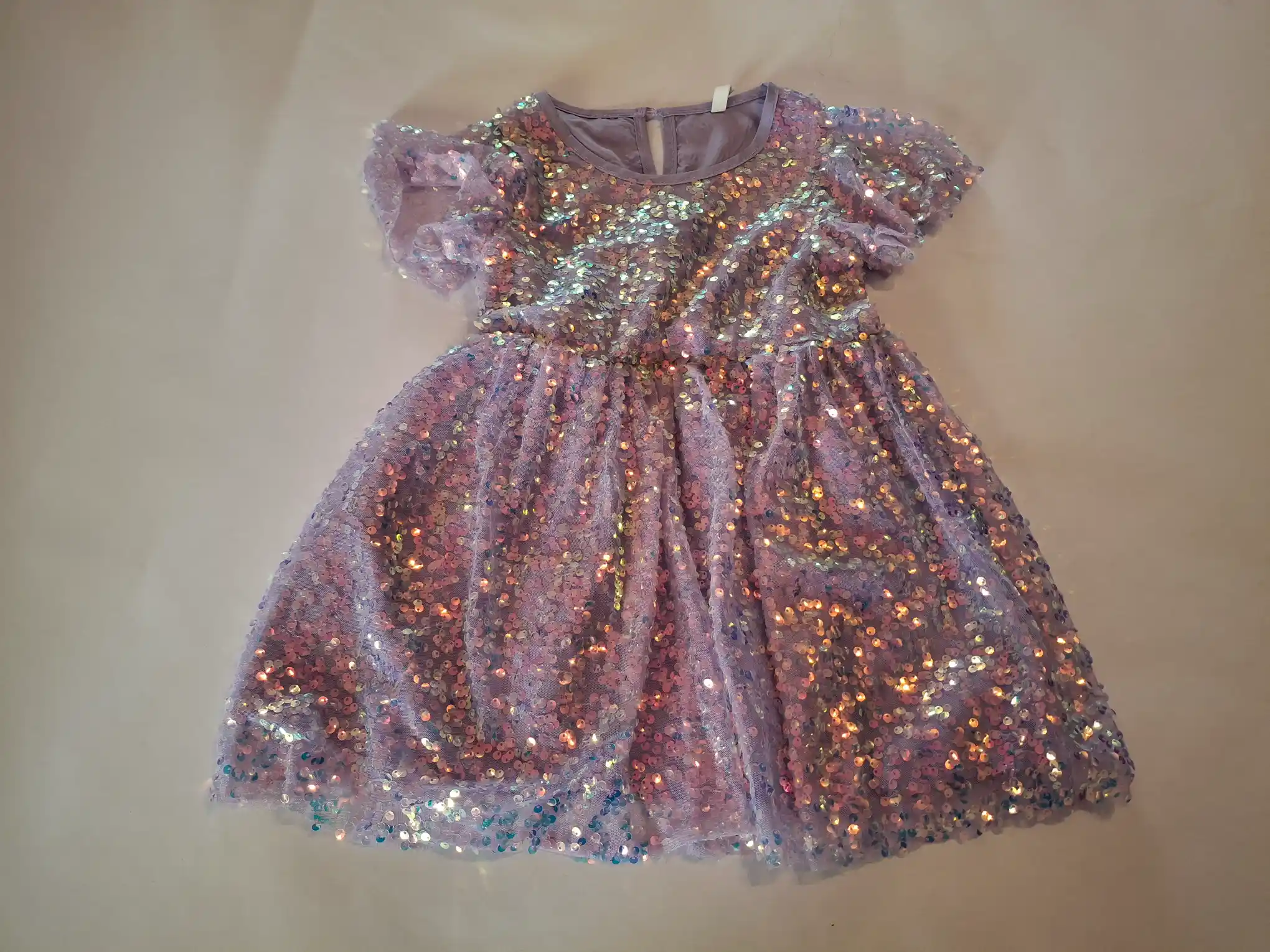 Purple sparkle dress 3-4Y