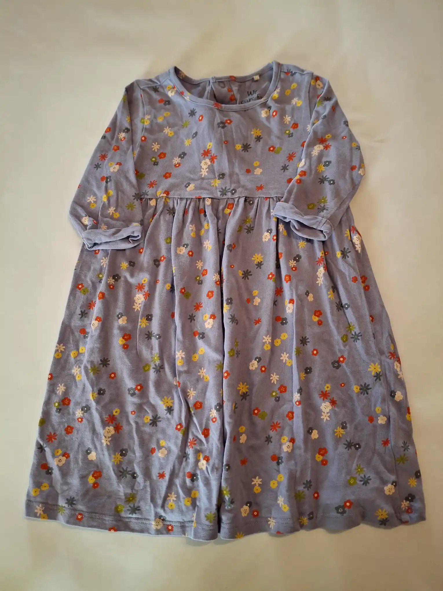 Purple sleeved dress 3-4Y (Size 98/104)