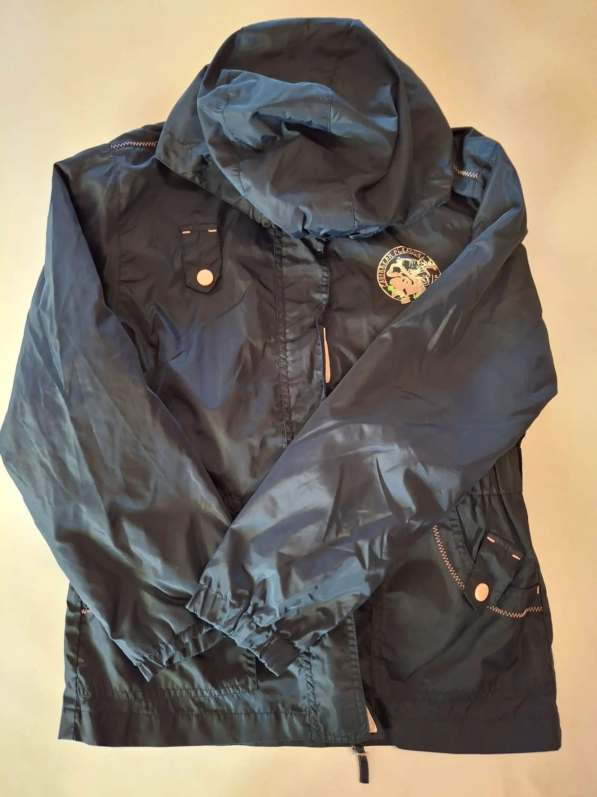 Navy rainjacket 9-10Y